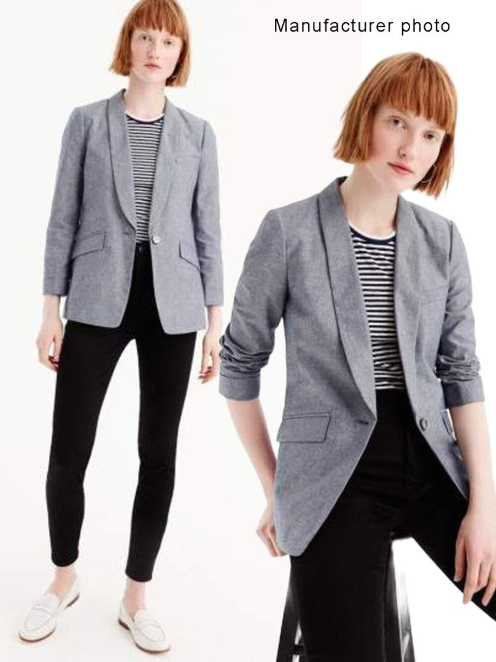 J. Crew Unstructured Shawl Collar Cotton Linen Blazer 10 - Picture 13 of 13